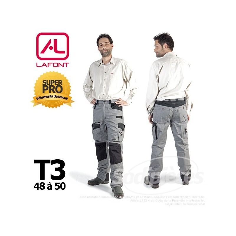Pantalon de travail Homme - Vêtement professionnel A.Lafont