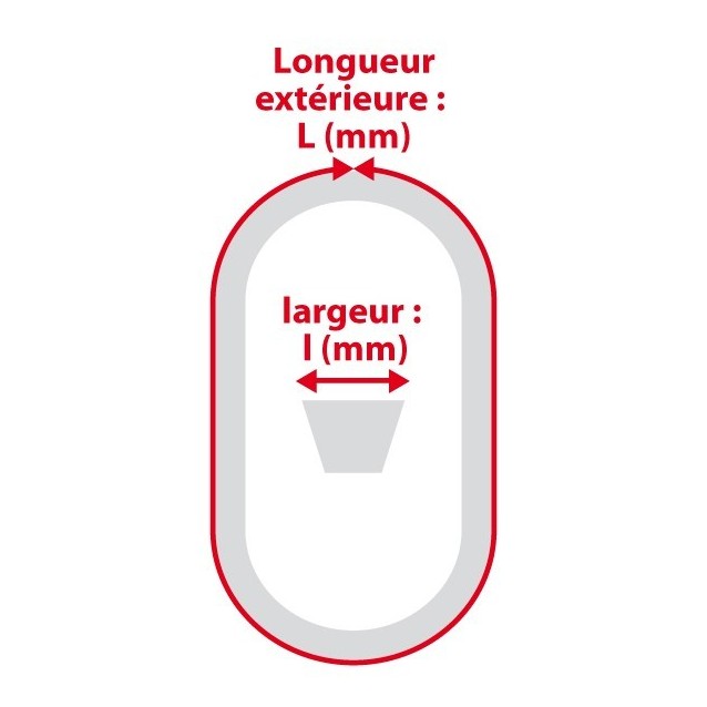 Courroie 5L75 Kevlar Trapézoïdale. 15,8 mm x 1905 mm.