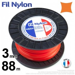 Fil nylon 0,35mm - 100m Bobine fil nylon transparent Diamètre : 0