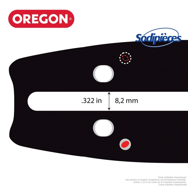 Guide tronçonneuse Oregon 188SLGK095 Advance cut HD 45 cm