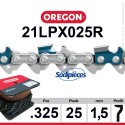 Chaîne 21LPX025R OREGON .325". 1,5 mm. 25 pieds