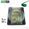 Fil débroussailleuse rond sous blister. 3 mm x 55 m. Greentek