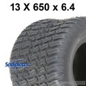 Pneu gazon 13  x  650  x  6. 4 plis, tubeless